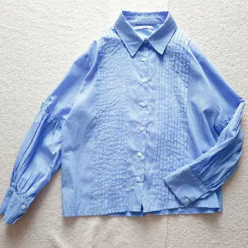 VISCO nugu 핀턱 셔링 셔츠