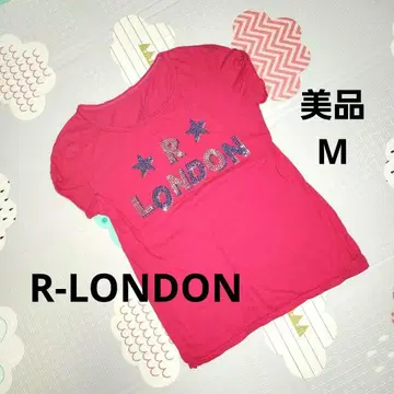[ 새상품급 ] R-LONDON 핑크 스톤 장식 T셔츠 M