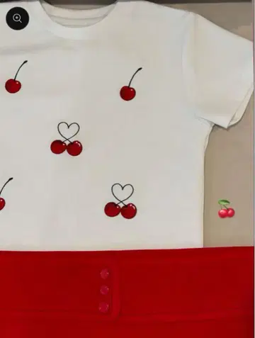 JILTU cherry tee M 체리T JILTU 셔츠
