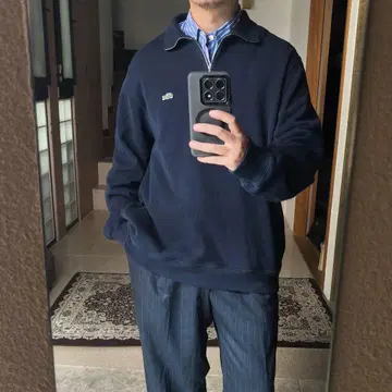 LACOSTE 라코스테 하프 지퍼 맨투맨 XL