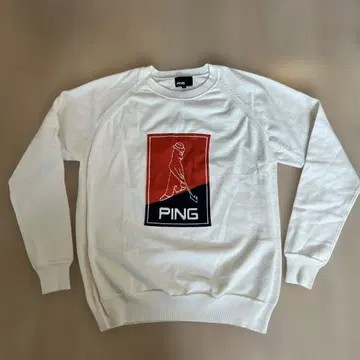 PING 화이트 스웨터 L 사이즈