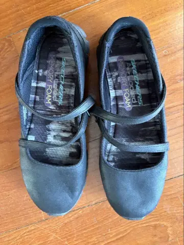 SKECHERS 블랙 플랫슈즈 23cm