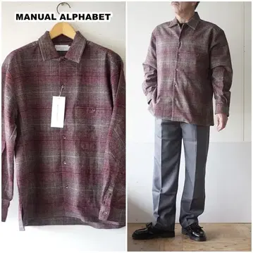 MANUAL ALPHABET 마뉴얼 알파벳 긴팔 셔츠 808 M