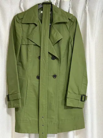 [ 새상품급 ] ZARA BASIC 올리브 그린 트렌치코트 벨트 포함
