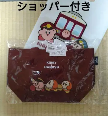별의 커비 x 한큐 전철 런치 토트백 미사용 새상품 콜라보 한정판