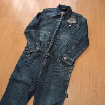 Vanson XL 데님 오버롤