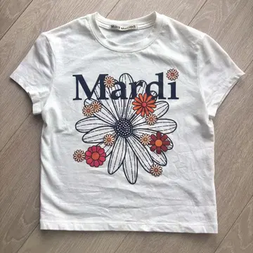 Mardi 꽃무늬 프린트 크롭 T셔츠