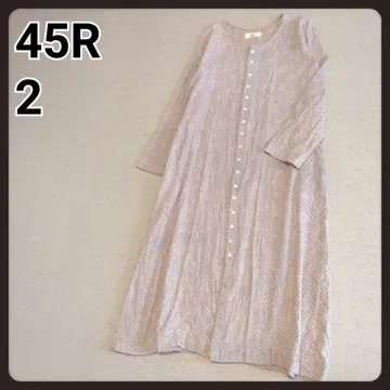 45R 미니 꽃무늬 셔츠 원피스 2 코튼 원피스