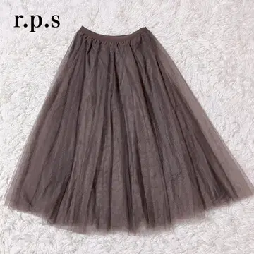 알피에스 플레어 플리츠 스커트 A라인 시어 허리밴딩 워셔블