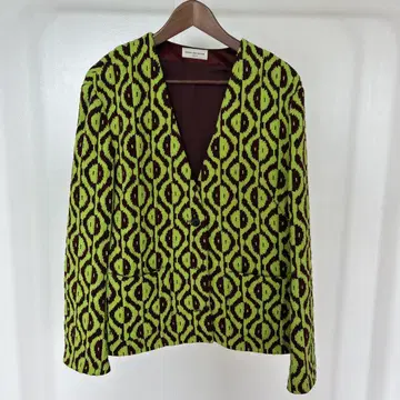 DRIES VAN NOTEN 기하학 패턴 자켓 38