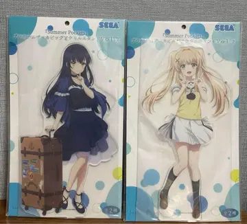 Summer Pockets 플래티넘 잡화 빅 아크릴 스탠드 2종 세트