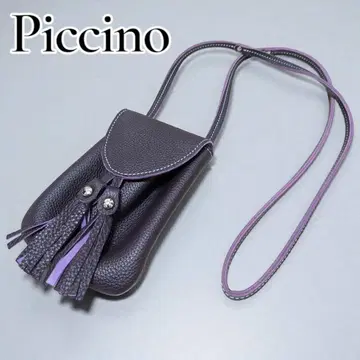 [ 컨디션 최상 ] Piccino 슈링크 가죽 미니 숄더 스마트폰 미니백