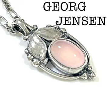 GEORGJENSEN 조지 젠슨 목걸이 로즈쿼츠 2003