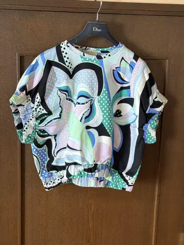 EMILIO PUCCI 반팔 상의 컬러풀 패턴