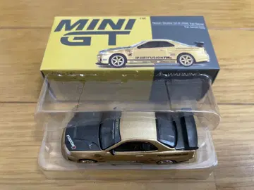 MINIGT 닛산 스카이라인 GT-R (R34) 탑 시크릿 Gold