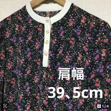 레트로 꽃무늬 블라우스