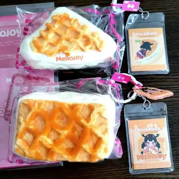 [ Mellojoy 트론 스퀴즈 ] 크림 와플 [ 세모/스퀘어 ]