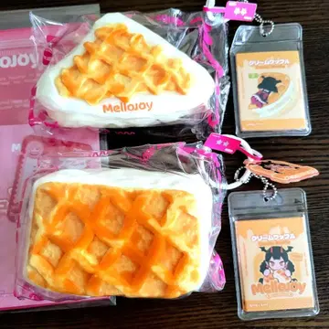 [ Mellojoy 트론 스퀴즈 ] 크림 와플 [ 세모/스퀘어 ]