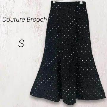 새상품급 Couture Brooch 스커트 머메이드 스커트 도트 S