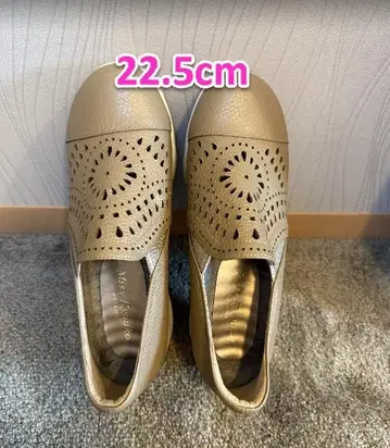 미스쿄코 디자인 슬립온 4E 22.5cm 토프색