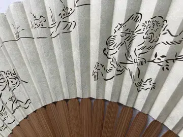 스에히로 부채 미사용 새상품