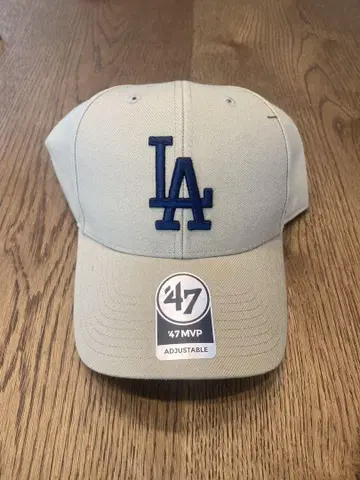 47 MVP LA 로고 야구 모자 베이지