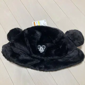 미키 버킷햇 블랙 디즈니 리조트 퍼 모자