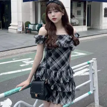 OLIVE des OLIVE 휘핑 프릴 미니 원피스