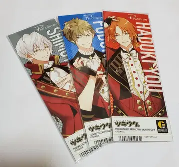 츠키우타. 티켓풍 카드 시모츠키 슌 후즈키 카이 하지츠키 요