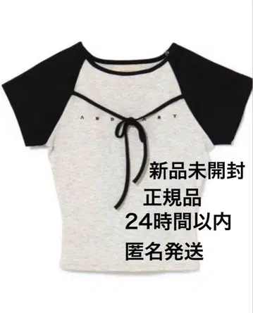 andmary Alma ribbon tops 티셔츠