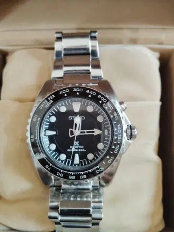 SEIKO 키네틱 다이버 손목시계