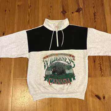 하프 지퍼 트레이닝복 made in Canada