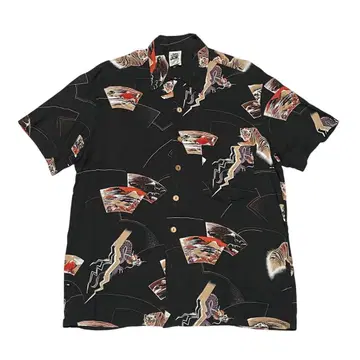 60s~ kennington 케니 빈티지 하와이안 셔츠 호랑이