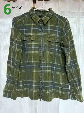 patagonia 오가닉 코튼 긴팔 셔츠 인기 있는 그린 색상