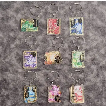 죠죠 월드 원작 와이어 키링 9개 세트