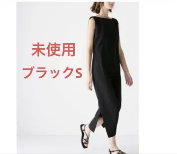 [ 새상품 ] UNIQLO C 크레이프 저지 원피스 S 사이즈 블랙