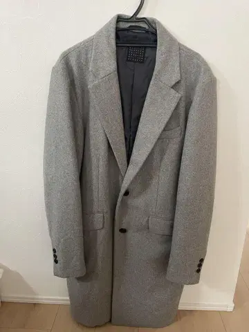 어반 리서치 체스터 코트 울 그레이