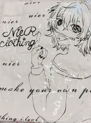 Nier 티셔츠 의인화 WHITE COTTON CUTSEW