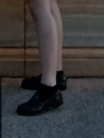브라운 가죽 로퍼 신발 학생 고등학생 23cm