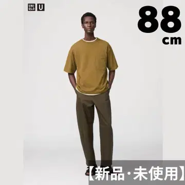 [ 새상품 미사용 ] UNIQLO U 와이드핏 치노 다크 브라운 88