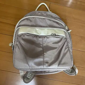 베이지 나일론 백팩 핑크 내부