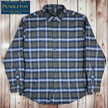 09M210 PENDLETON MASON 긴팔 옴브레 체크 BD 셔츠