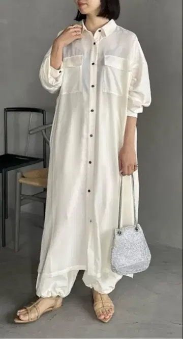 렙심 셔츠 원피스 멀티 메리트 카제 긴팔