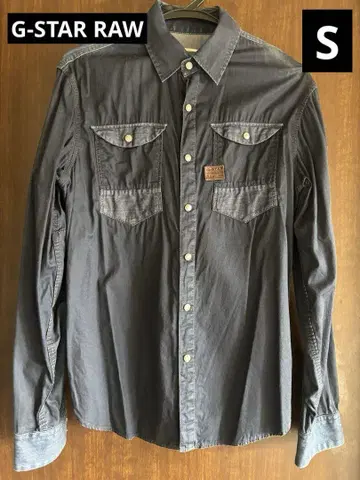 G-STAR RAW 남성용 셔츠 데님 절개 S