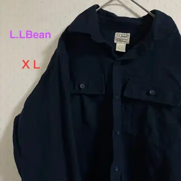 구제 L.L.Bean 네이비 긴팔 셔츠 XL 캐주얼
