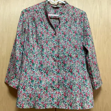 Savoir 꽃무늬 7부 소매 블라우스 일본제