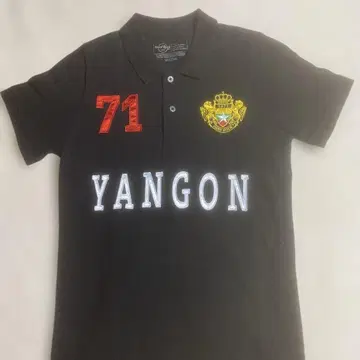 하드 록 카페 피케 셔츠 S 블랙 YANGON 71