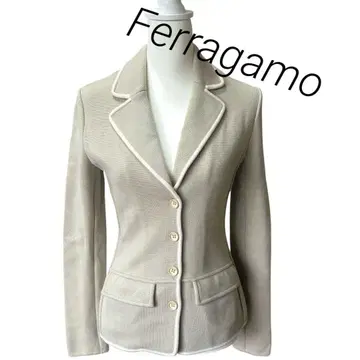 새상품급 살바토레 페라가모 Ferragamo 니트 테일러드 자켓 S