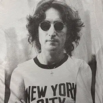 JOHN LENNON 링거 T셔츠 New York City 비틀즈