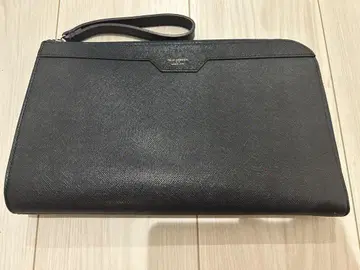 PELLE MORBIDA 네이비 합성 피혁 클러치백